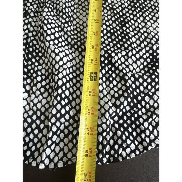 SPENSE Black & White Polka Dot Sleeveless Blouse W/Front Bow Detail XL - Picture 7 of 9